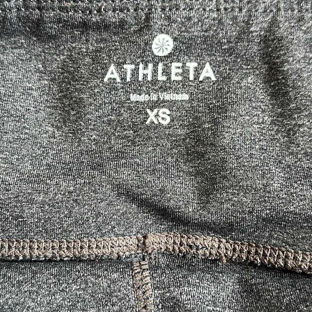Athleta Splits Revelation Cropped Capri Leggings Gray Blue XS - Picture 9 of 13